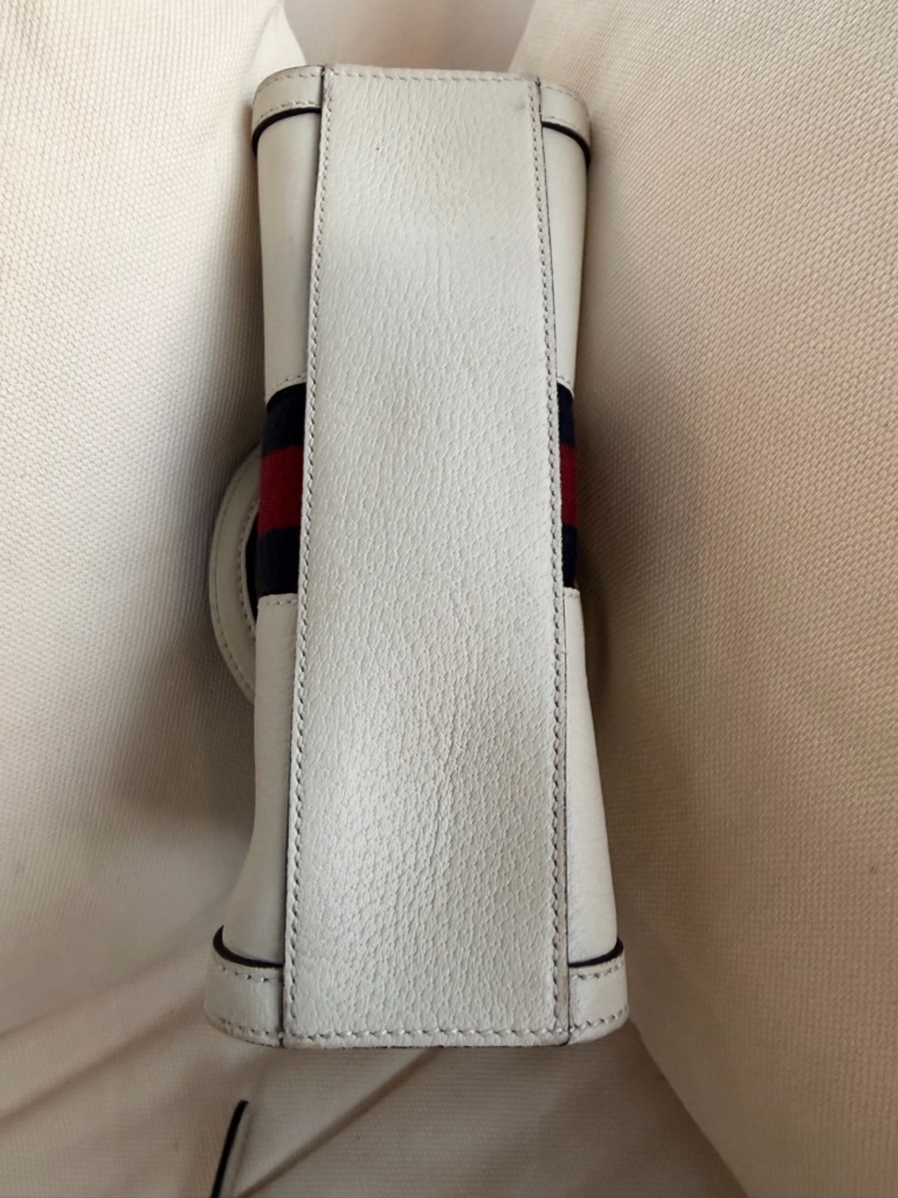 Gucci Ophidia Small Top-Handle Leather Tote with Blue & Red Sherryline - Picture 6 of 11